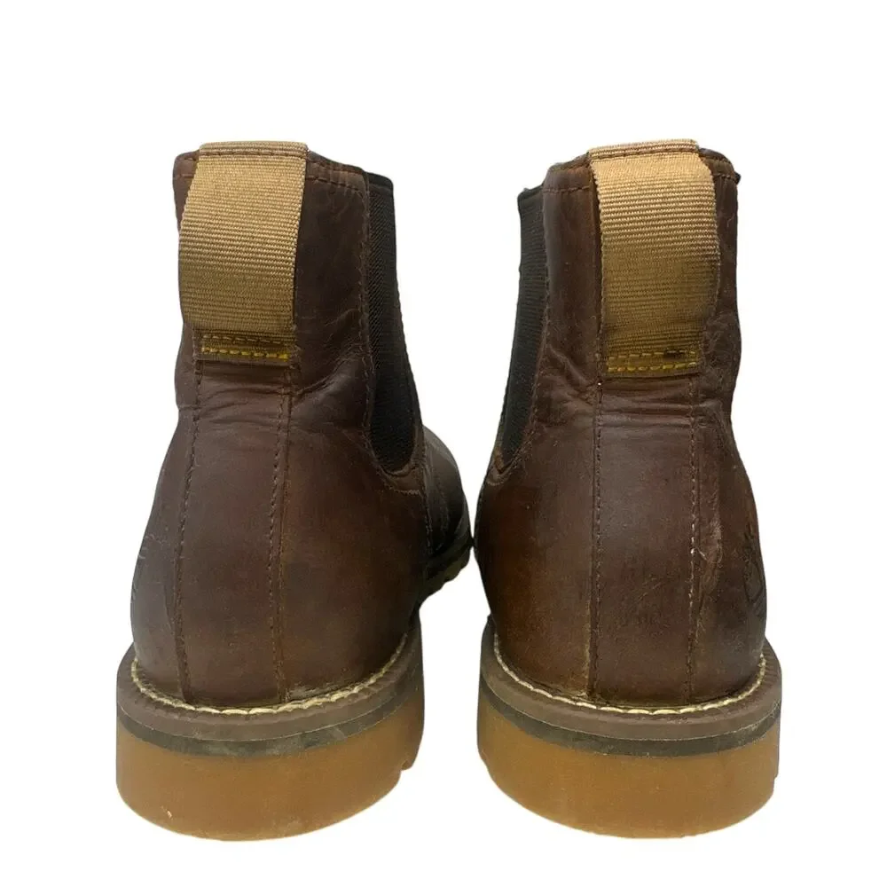 Timberland Men's Larchmont II Chelsea Boots Brown Leather A2NGY Size 9